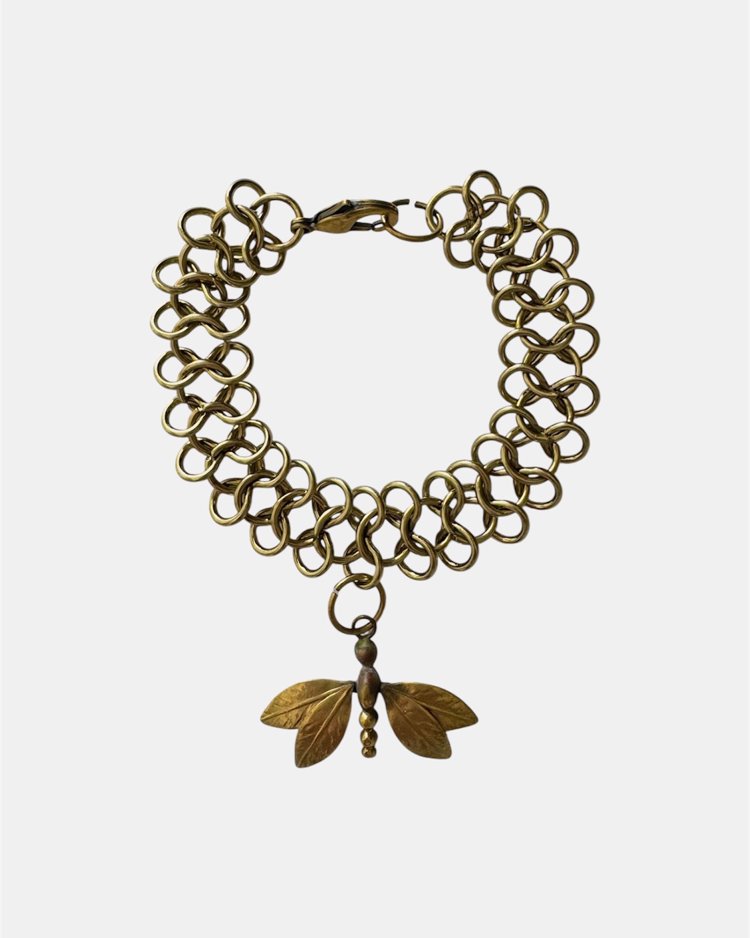 Χρυσό Βραχιόλι Αλυσίδα Με Κρεμαστό Διακοσμητικό Λιβελούλα