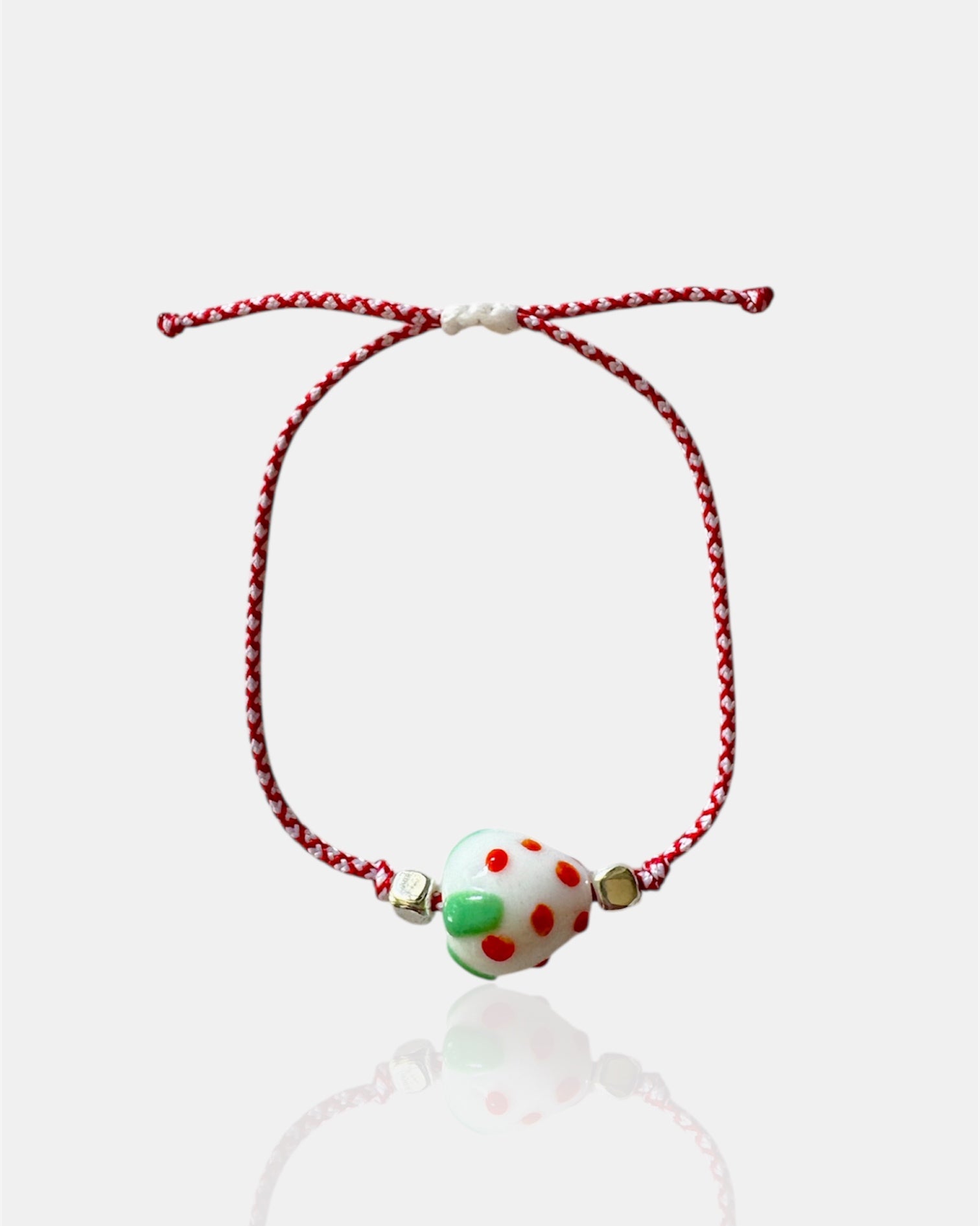 Μαρτάκι Χειροποίητο με Γυάλινη Φράουλα