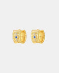 Gold chain earrings in sterling silver 925