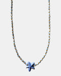 Necklace with a starfish pendant on a white background