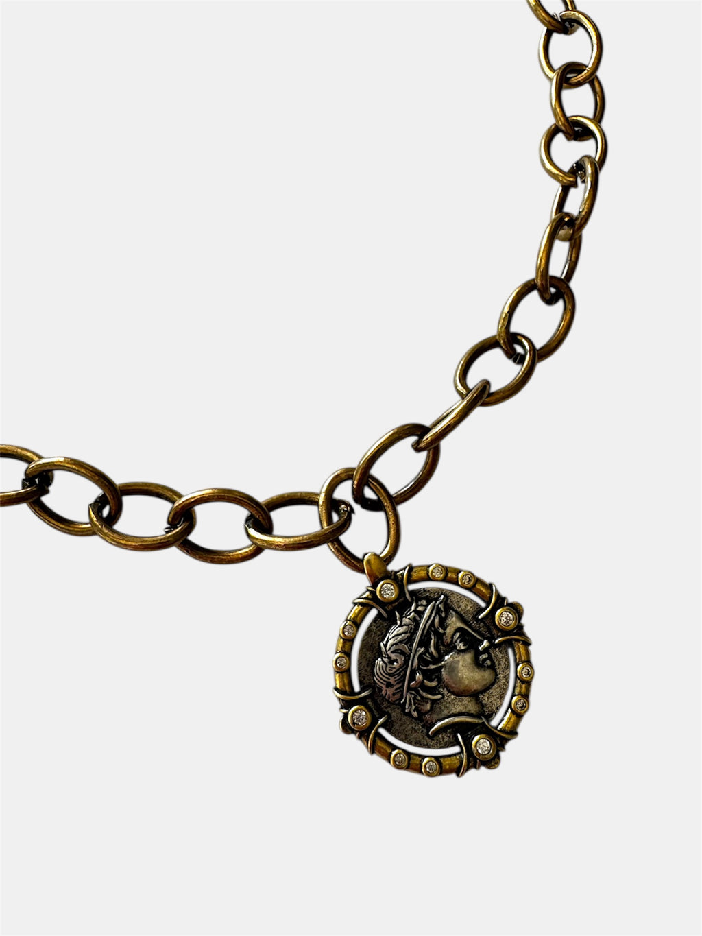 Γυναικείο Κολιέ με Αλυσίδα και Διακοσμητικό Νόμισμα