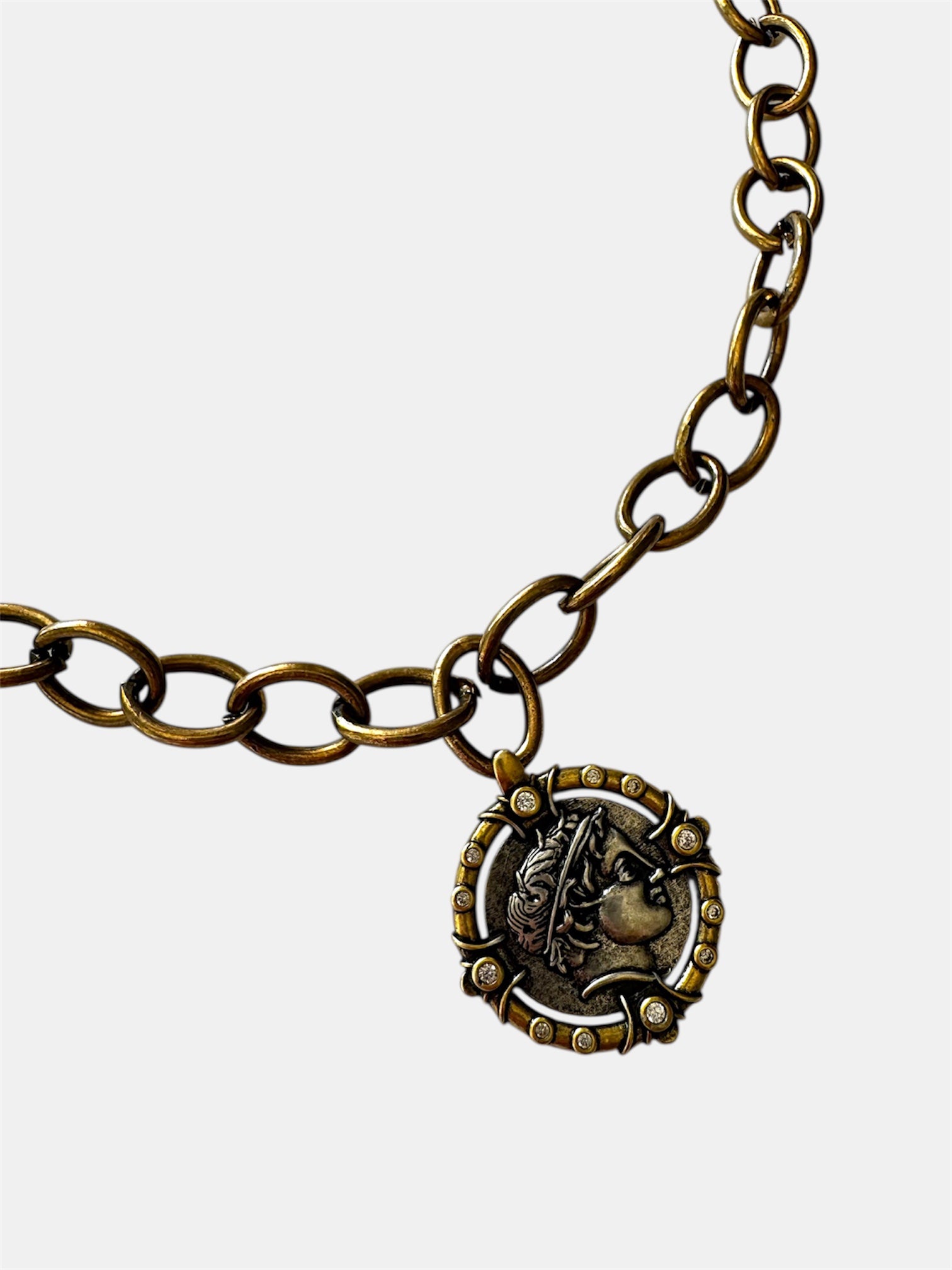 Γυναικείο Κολιέ με Αλυσίδα και Διακοσμητικό Νόμισμα