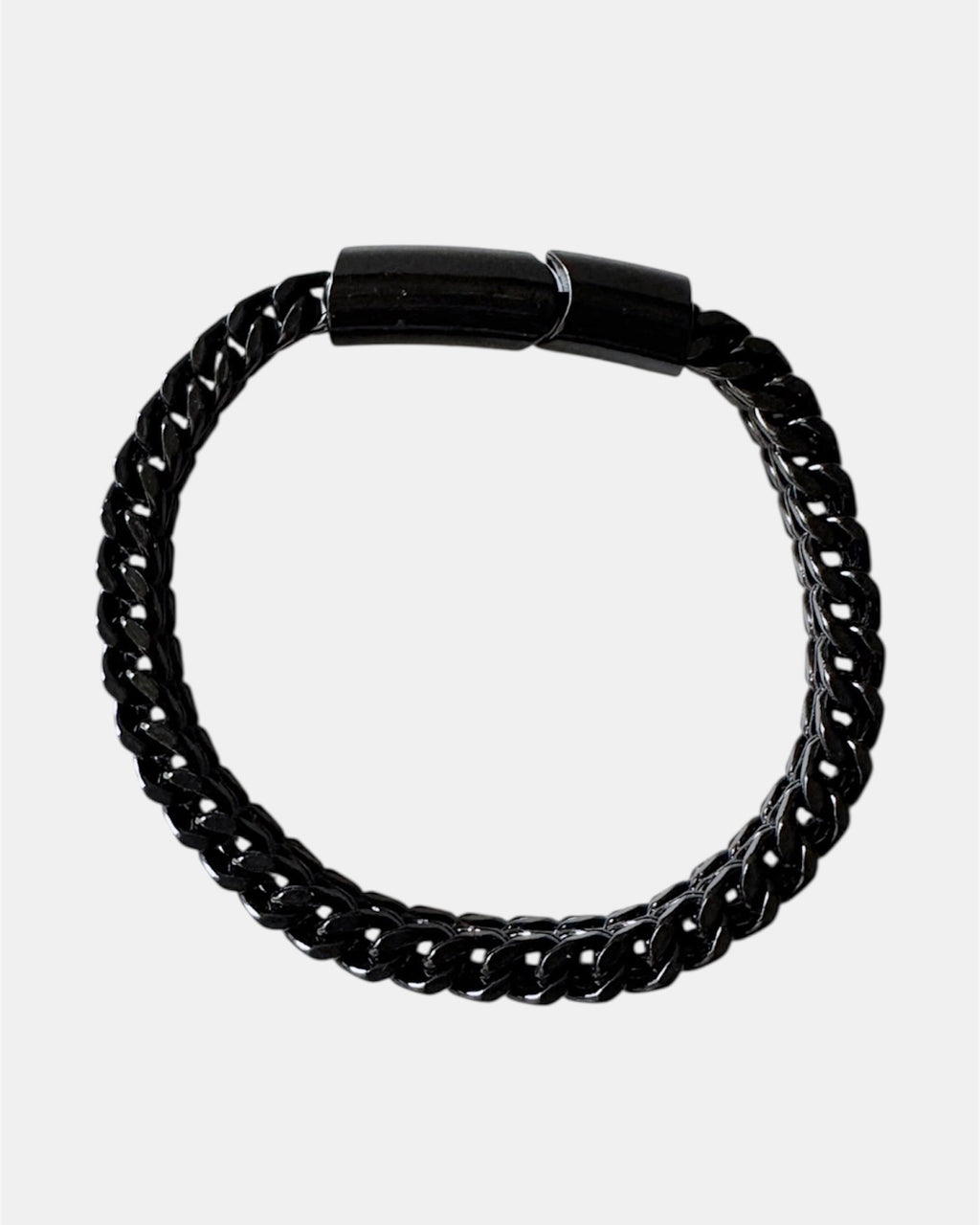 Μαύρο αντρικό βραχιόλι αλυσίδα, μοντέρνο ανδρικό κόσμημα.