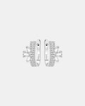 Silver floral earrings made of 925 silver with elegant flower-inspired design