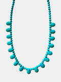 Turquoise necklace featuring teardrop-shaped stones for an elegant look